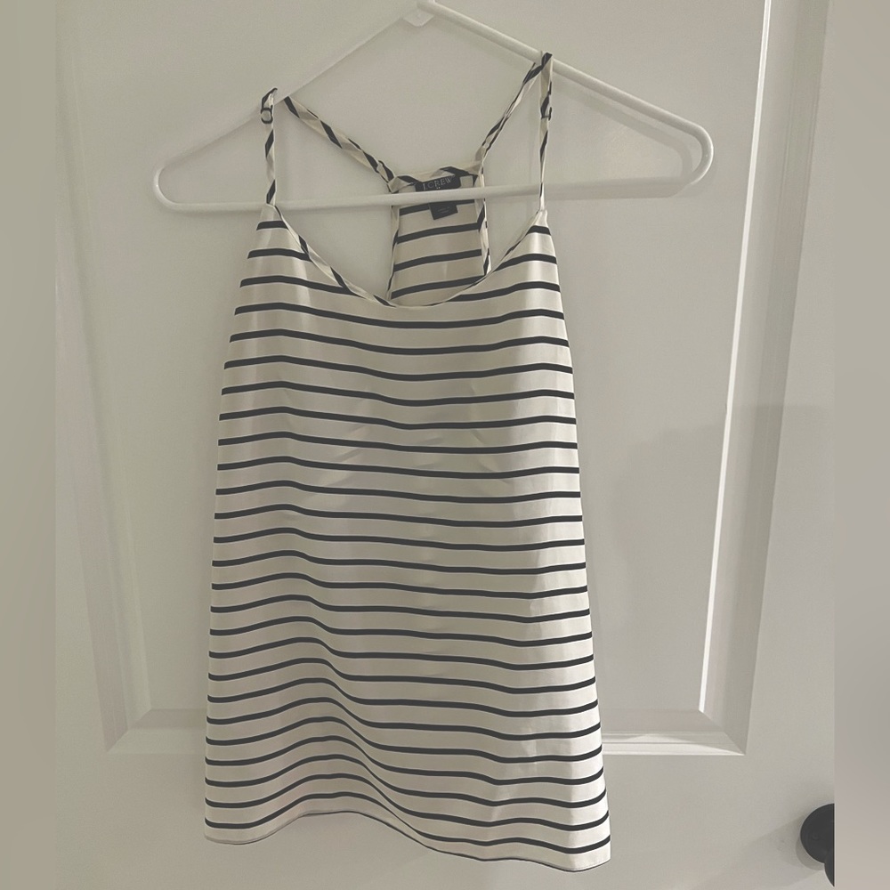 J. Crew striped spaghetti strap tank top